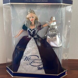 1999 Millennium Princess Barbie NIB Mint Condition